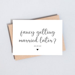 Fantasia para se casar mais tarde, cartão de felicitações para marido/esposa no dia do casamento pela manhã, cartão sentimental personalizado, tamanho A6 e 5x7 - GC180