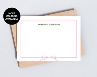 Schleifenbordüre Briefpapier: Elegante A6 Grußkarten