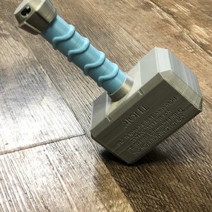 Baby's First Mjolnir Rattle, Cosplay, Baby Toys image 3