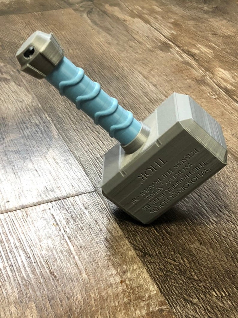 Baby's First Mjolnir Rattle, Cosplay, Baby Toys image 3