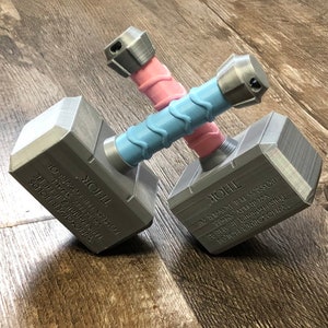 Baby's First Mjolnir Rattle, Cosplay, Baby Toys image 2