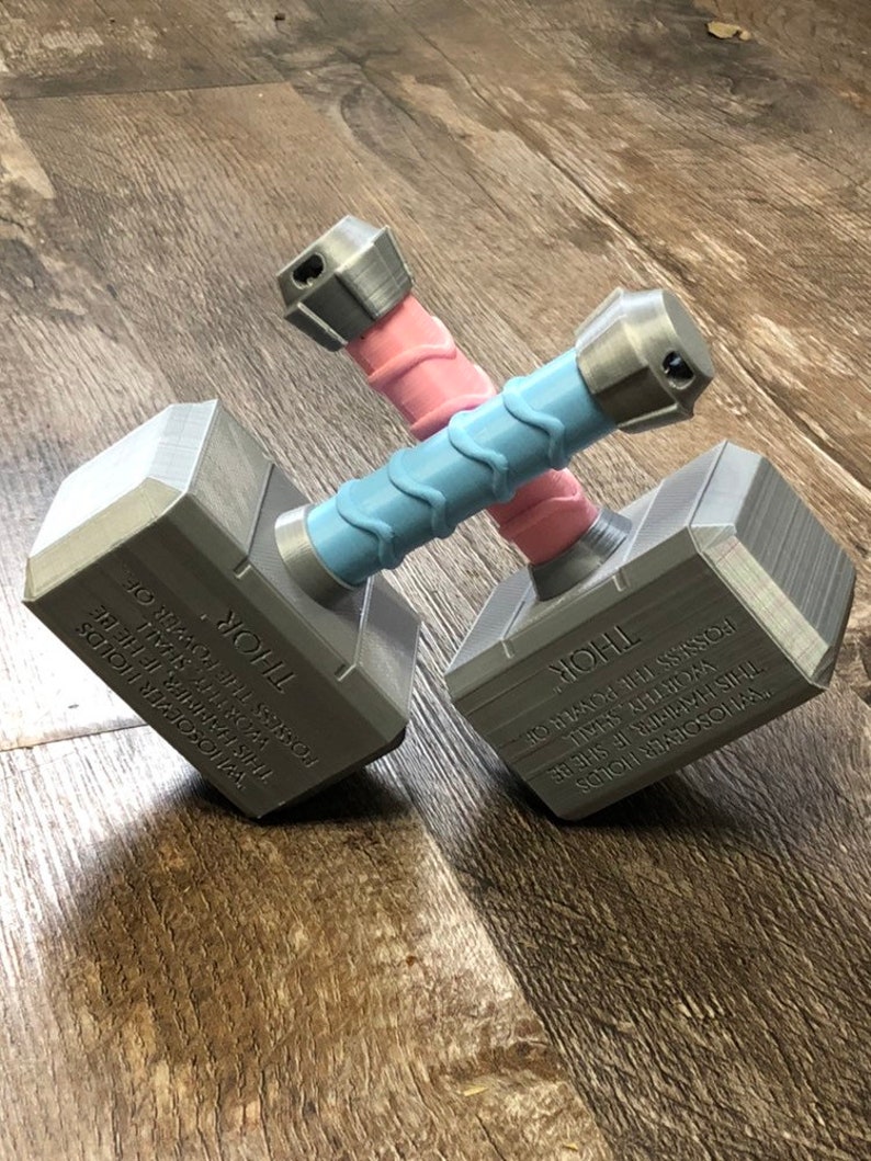 Baby's First Mjolnir Rattle, Cosplay, Baby Toys image 2