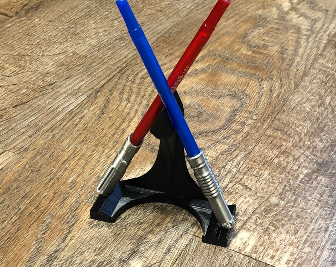 Lightsaber Pen Caps With Pen and Desk Stand 3d Printed Etsy