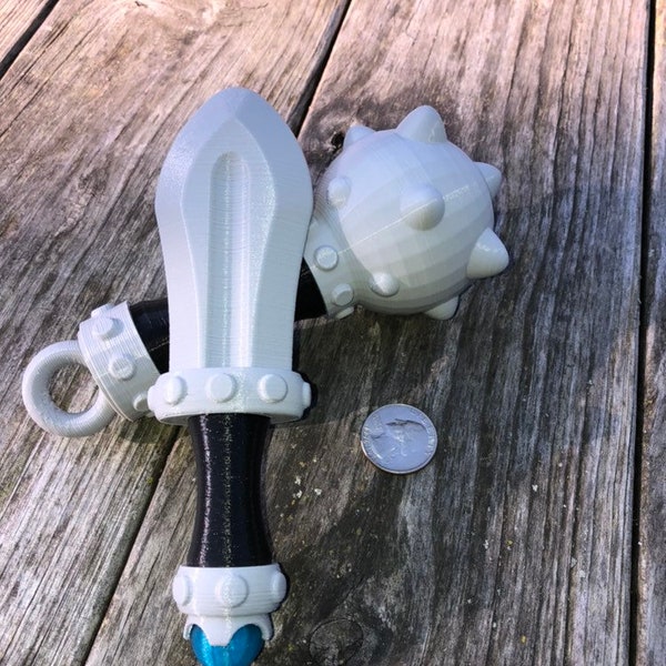 Baby's first Sword, mace rattle, baby rattle toy, sword rattle, Cosplay, Baby Toys, Sword