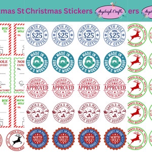 From Santa Stickers, From Santa&#39;s workshop stickers, gift tags from Santa, Santa Special Delivery stickers, from the North Pole Stickers