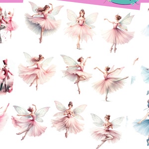De beaux autocollants pour ballerines qui peuvent être utilisés pour le scrapbooking, le bricolage, les journaux indésirables, les agendas, les décalcomanies et bien d'autres choses encore.