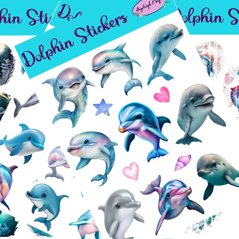 Dolphin Sticker - Etsy