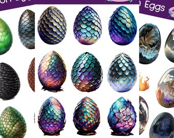 Stickers oeuf de dragon qui peuvent être utilisés pour le scrapbooking, le bricolage, les journaux indésirables, les agendas, les décalcomanies et bien d'autres choses encore.