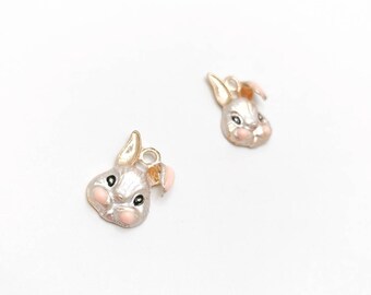 Peter Coniglio di Beatrix Potter Orecchini a Perno Vetro 12mm