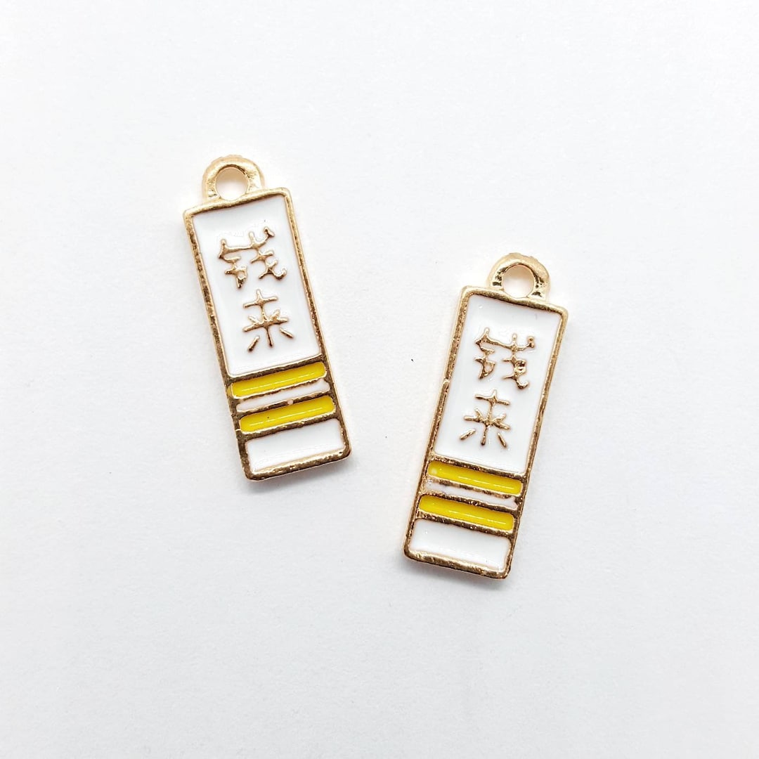 Japanese Earring Charms Tachinomi Good Wealth Charms 