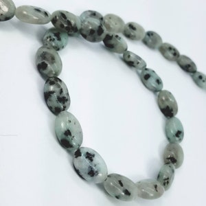 Piedra de apofilita, cuentas ojo de pez, acabado pulido, para la fabricación de joyas, 13 mm, 1 hilo