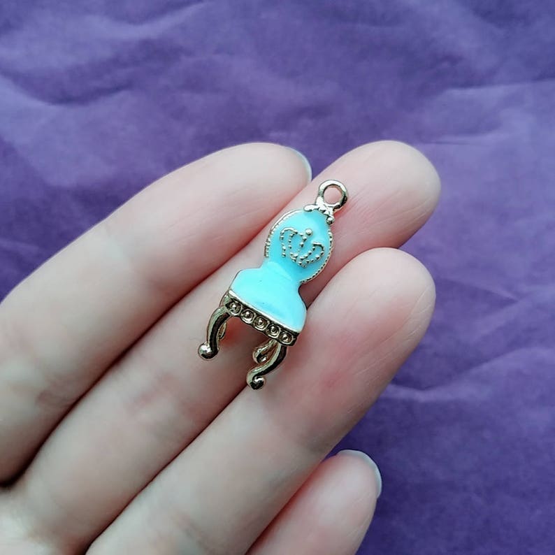 Enamel Chair Charms Earring Pendant Bracelet Charm Etsy UK