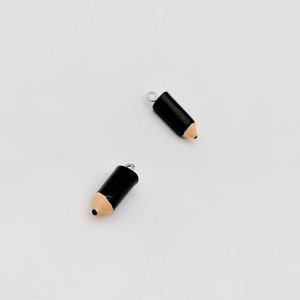 Pencil Charms, Novelty Pencil Pendants for Keychain, Pencil Charms Keyring or Zipper Pull for Pencil Case, 2 Pieces.