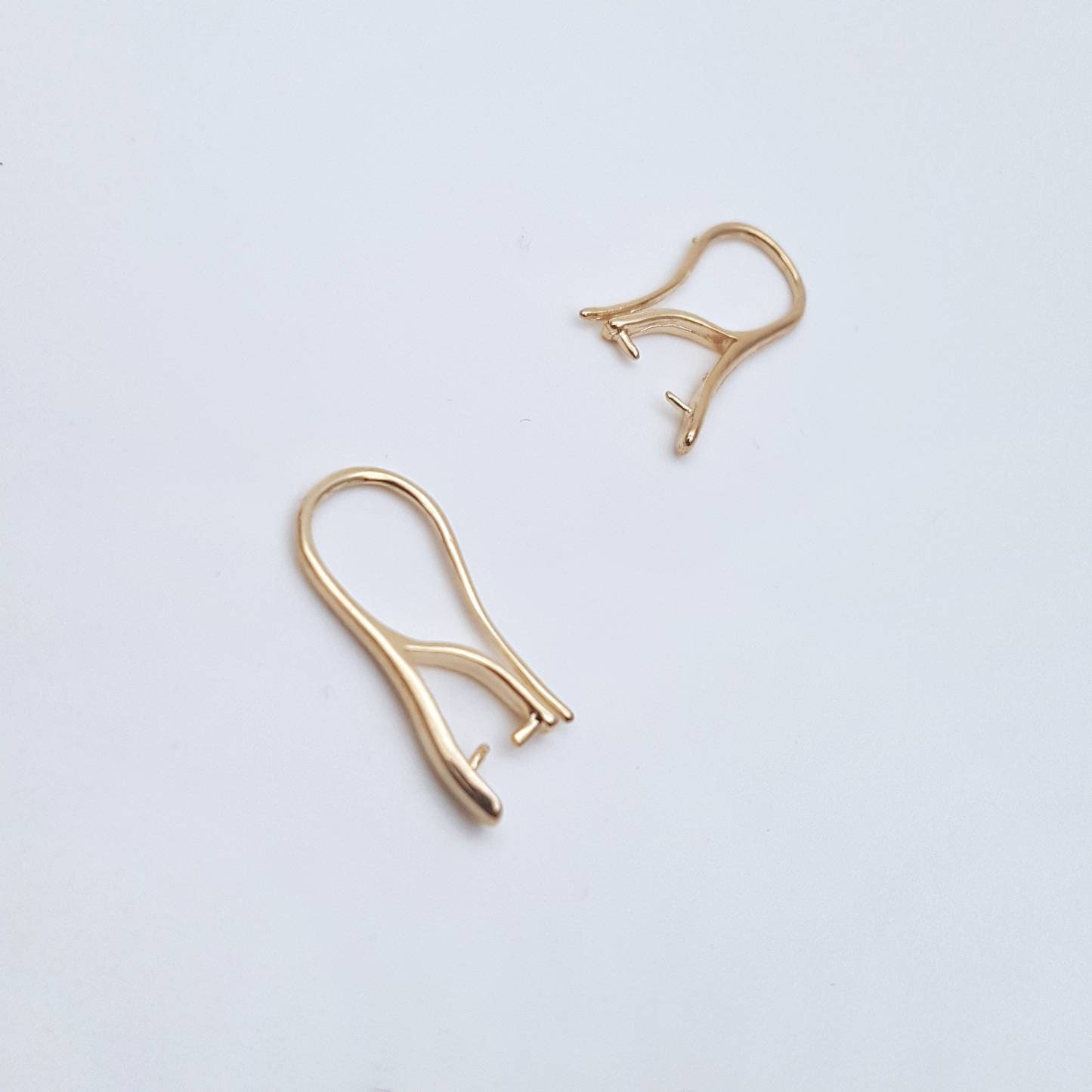 50,100,150,200pcs Gold Earring Hooks, Earwires Fish Hook Jewellery