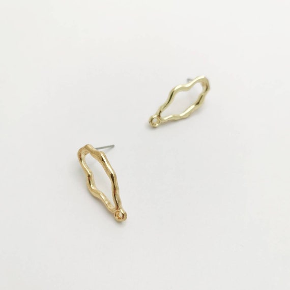 Earring studs with loop deals