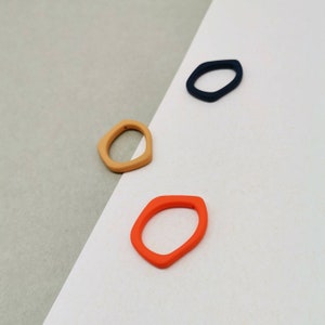 Color Selection 2 in 1 Acrylic Hoops, Geometric Earring Charms, Dangling Hoops, Acrylic Earring Pendants, Minimalist Style Charms, 2 Pcs.