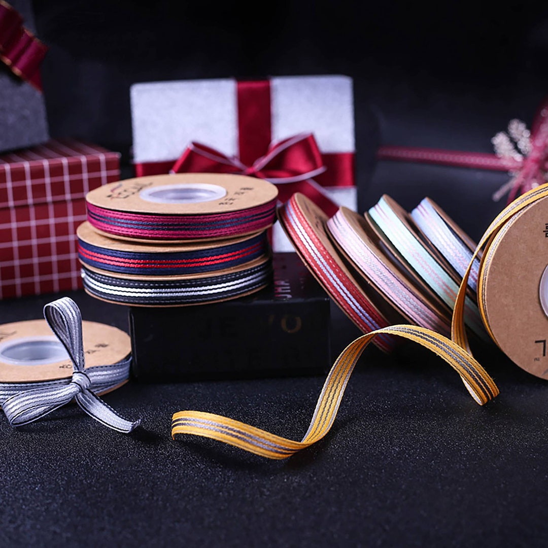 Stitch Striped Ribbon, Striped Ribbon for Gift Wrapping, Ribbon for ...