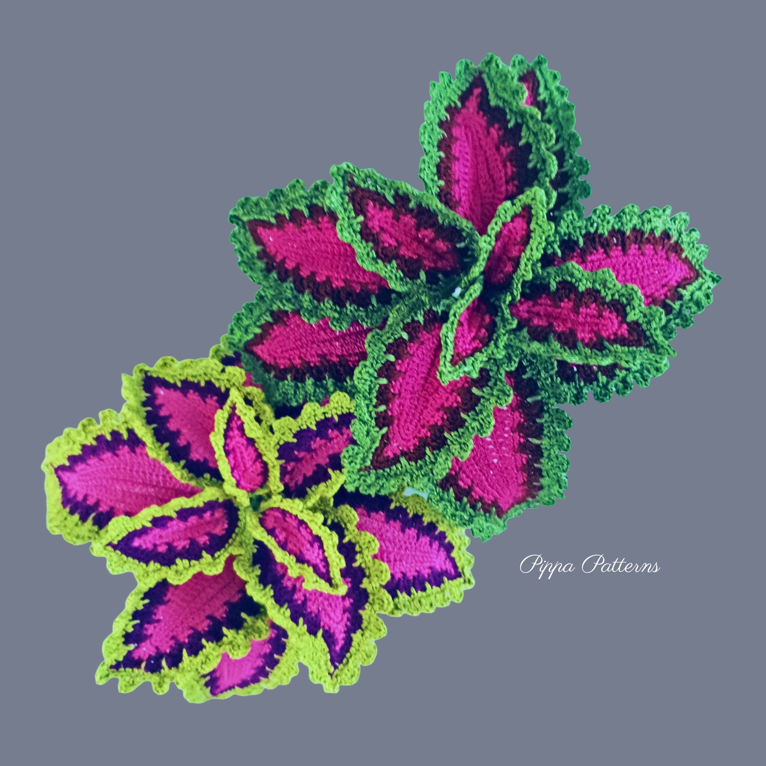Crochet Coleus Pattern Photo Tutorial Crochet Coleus Plant Etsy Australia