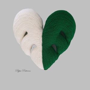 Crochet monstera leaf cushion pattern monstera pillow photo tutorial image 6