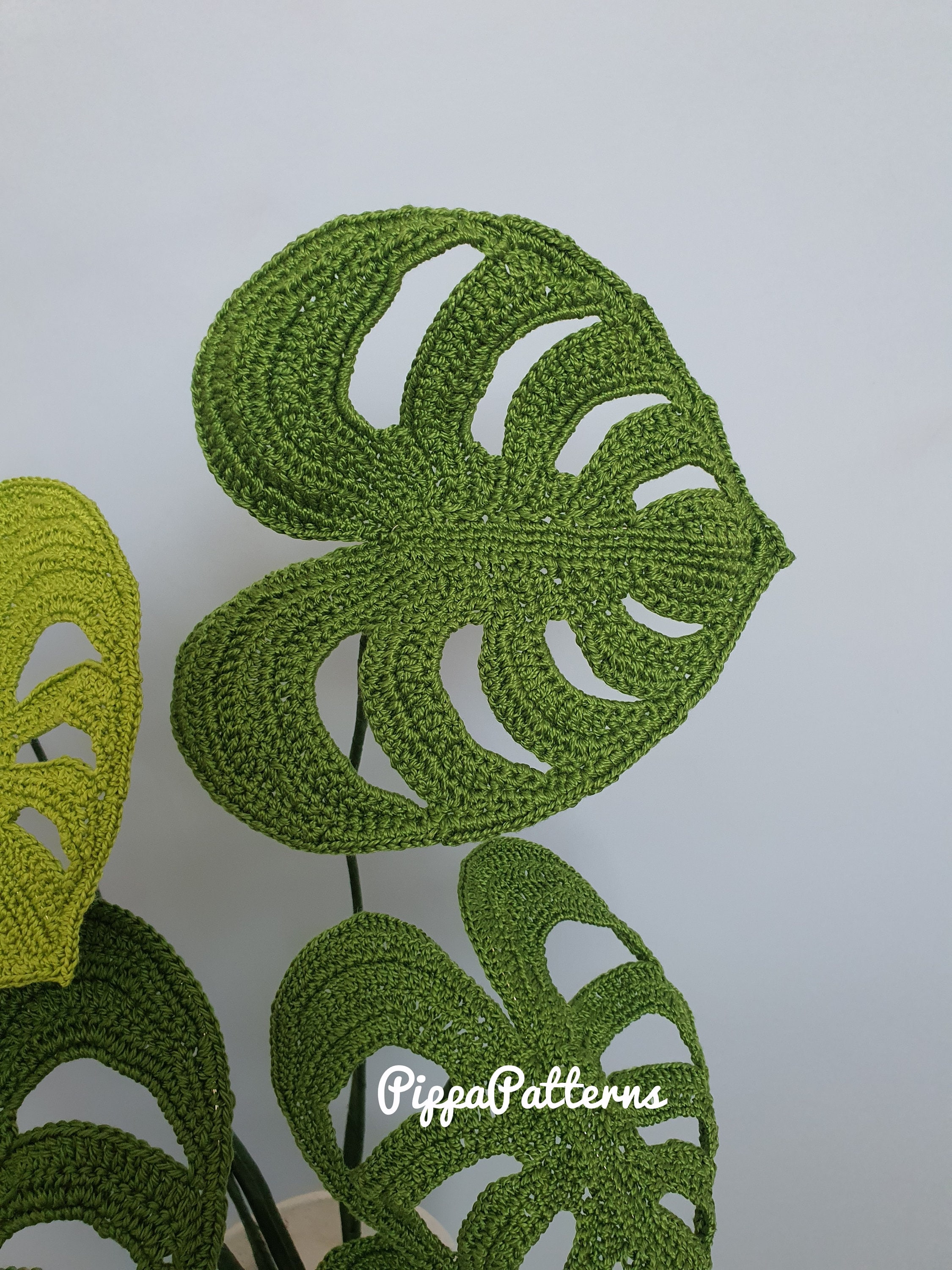 Crochet Monstera/swiss Cheese Plant Pattern Photo Tutorial Etsy