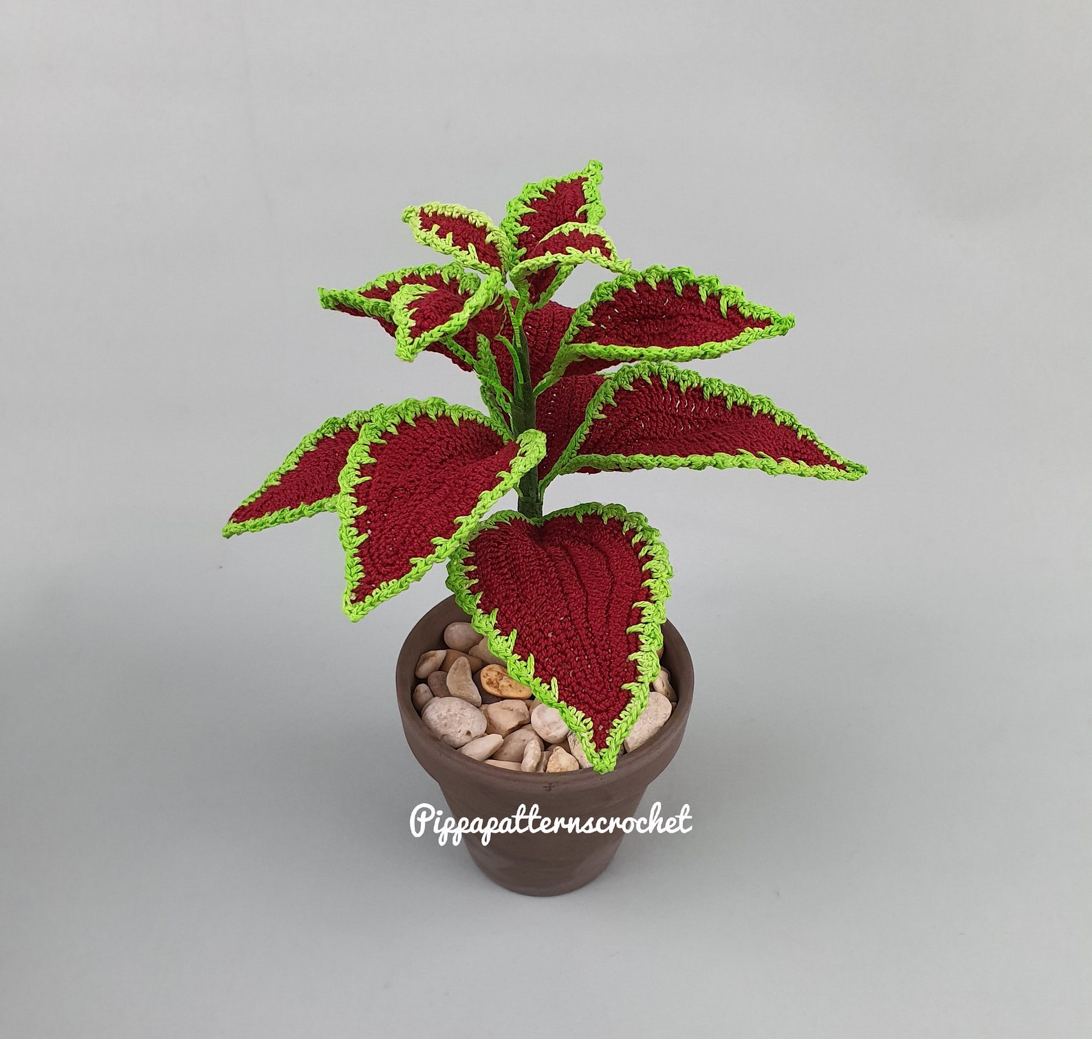 Crochet Coleus Pattern photo tutorial Crochet Coleus Plant Etsy Nederland