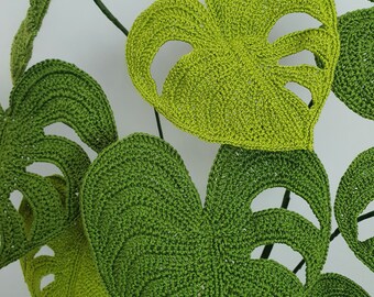 Monstera Pflanze hkeln: Fotoanleitung (PDF-Muster) - Etsy.de