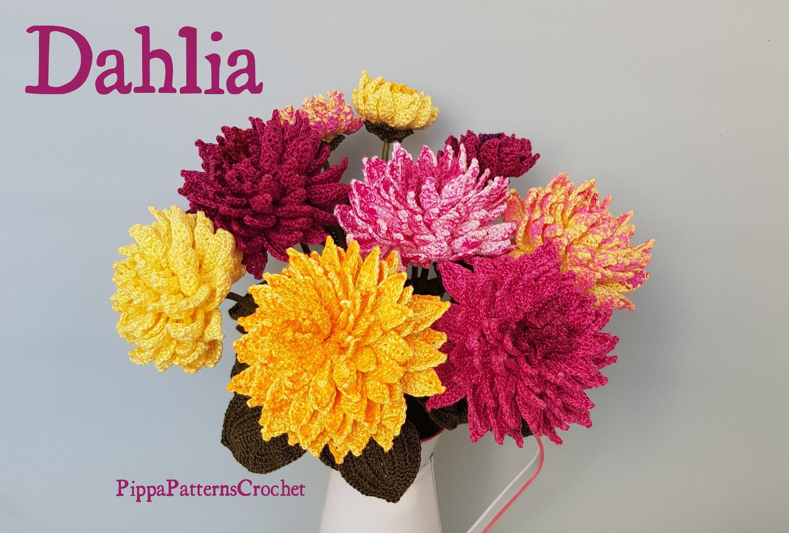 Crochet Dahlia Pattern Crochet Dahlia Flower Pattern photo Etsy