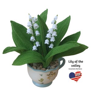 Lily of the valley flower pattern  - crochet photo tutorial