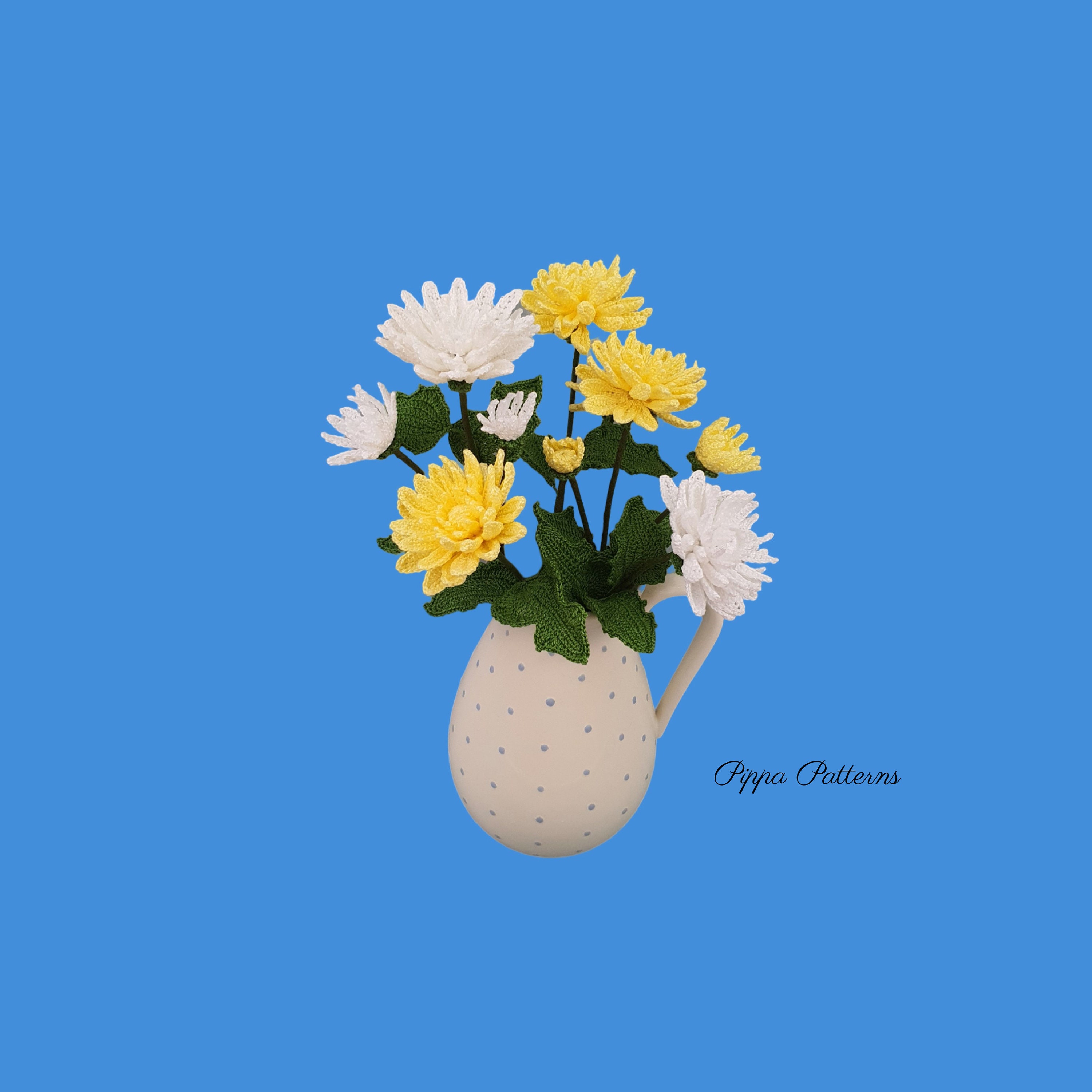 Crochet Chrysanthemum Pattern Crochet Flower Pattern Photo Etsy