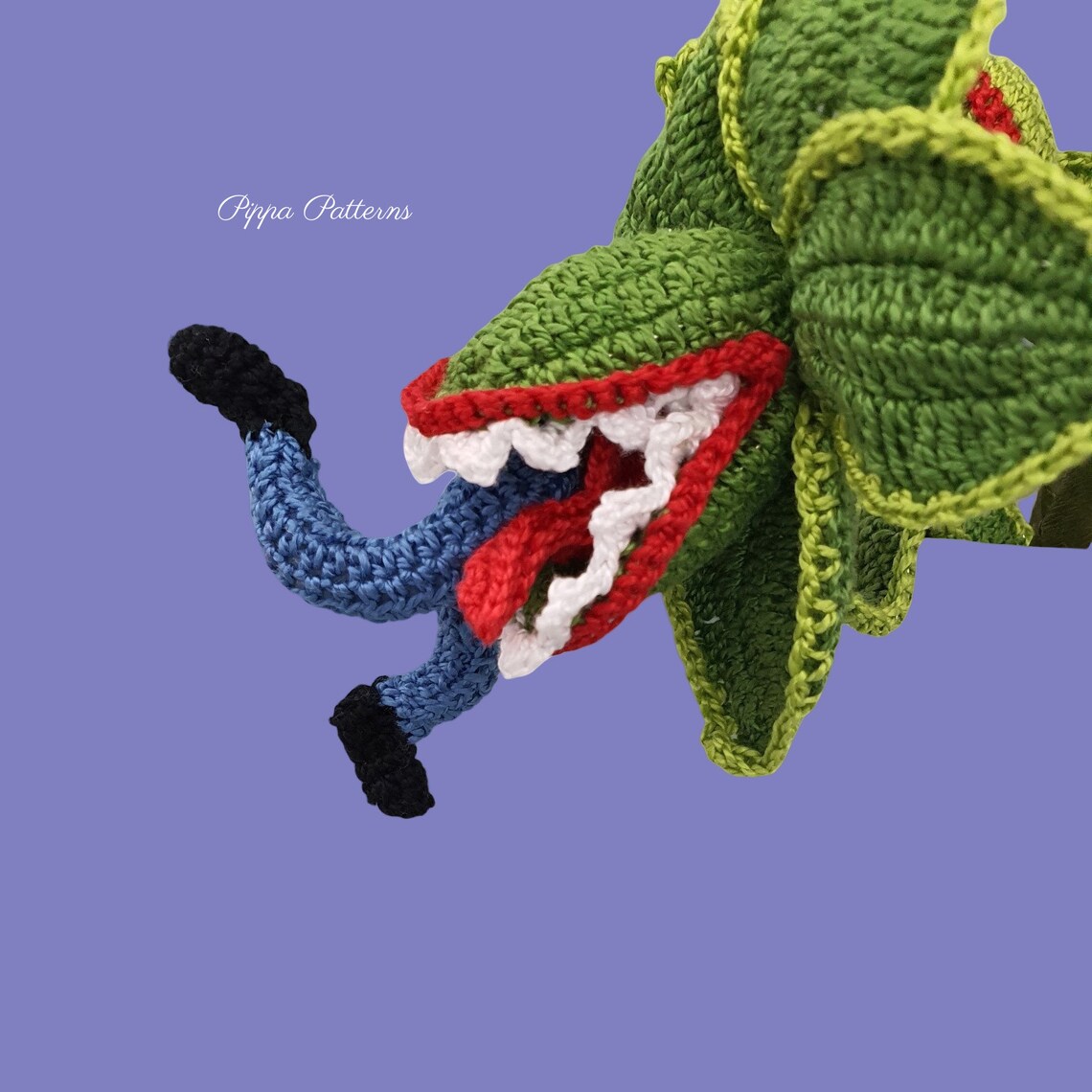 Bouquet Man Eating Flowers Pattern Crochet Photo Tutorial Etsy