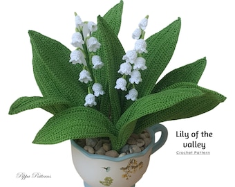 Lily of the valley flower pattern  - crochet photo tutorial
