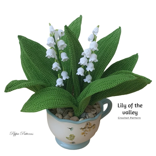 Motif fleurs de muguet - Tutoriel photo au crochet