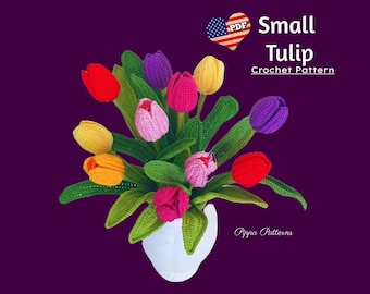 Crochet Tulip Pattern: Photo Tutorial (PDF Pattern)