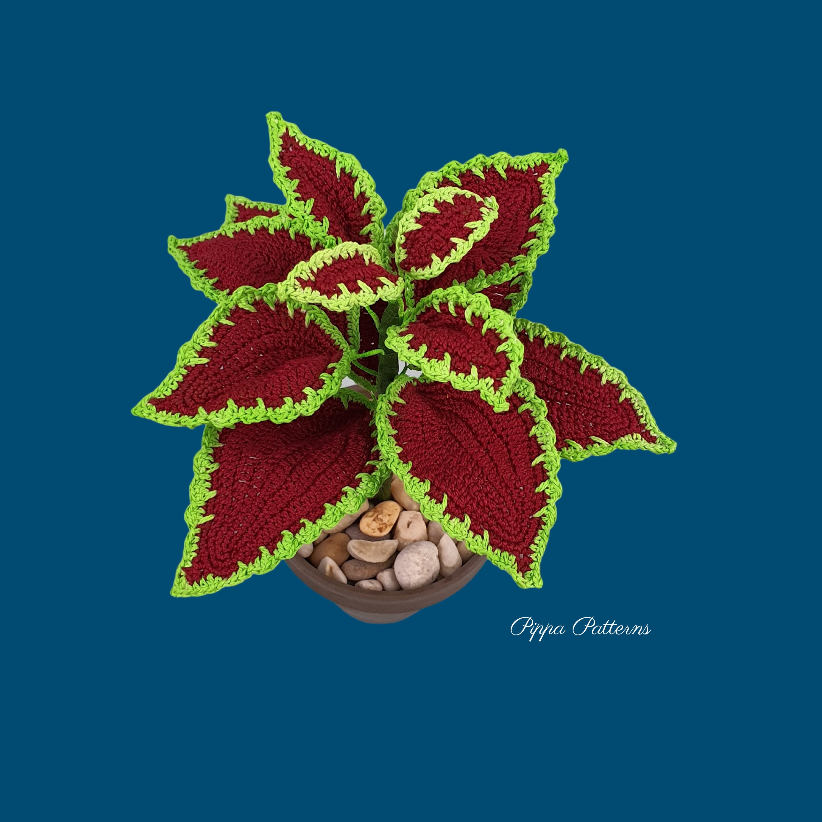 Crochet Coleus Pattern Photo Tutorial Crochet Coleus Plant Etsy