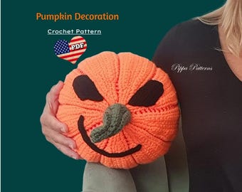 Patrón de calabaza de crochet: Tutorial fotográfico (Patrón PDF)