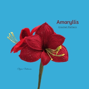 Amaryllis Crochet Pattern  Photo tutorial