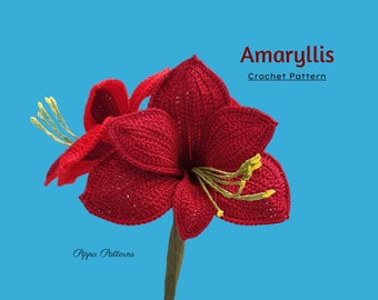 Amaryllis Crochet Pattern  Photo tutorial