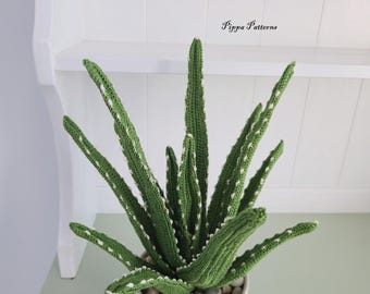 Aloe Vera Crochet Plant Pattern: Photo Tutorial (PDF Pattern) - Etsy