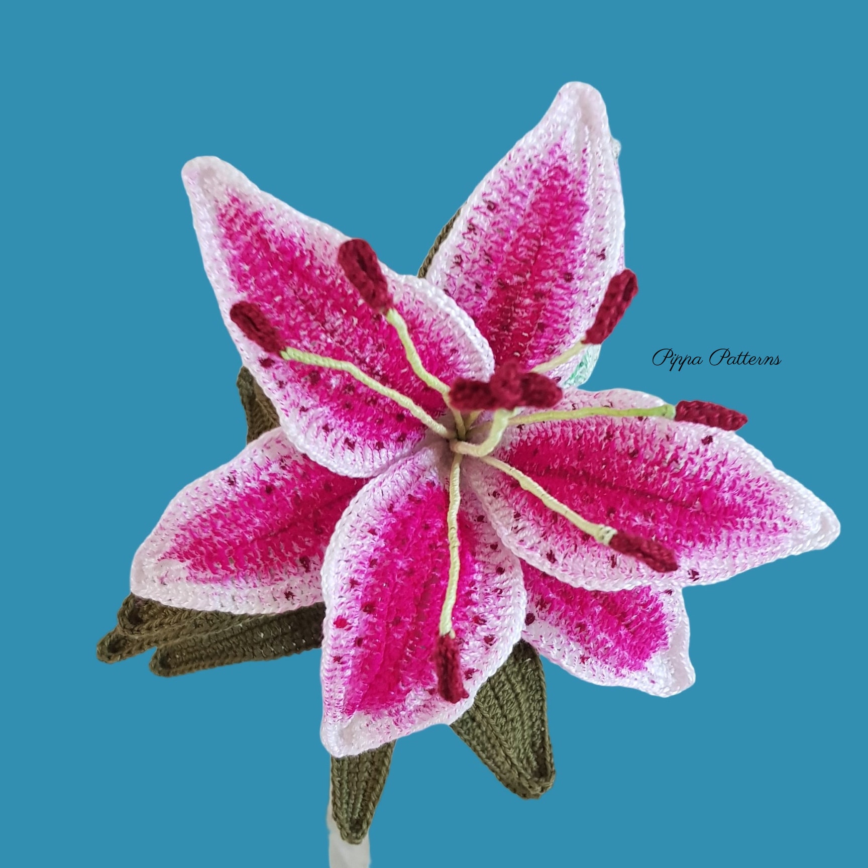 Crochet Stargazer Lily Flower Pattern Photo Tutorial - Etsy Canada