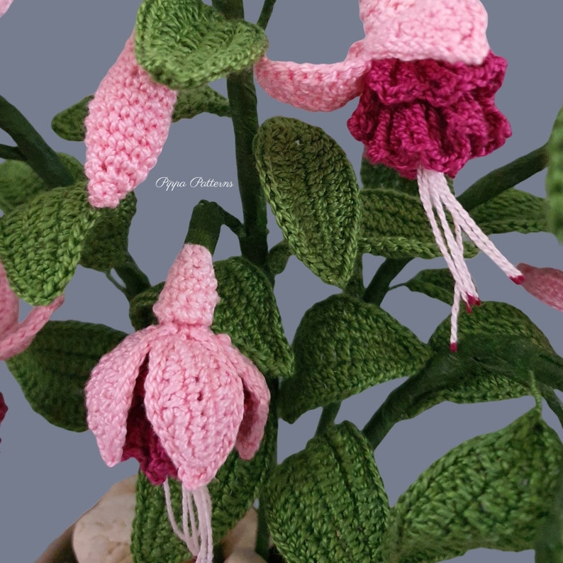 Crochet Fuchsia Pattern Crochet Flower Pattern Crochet - Etsy