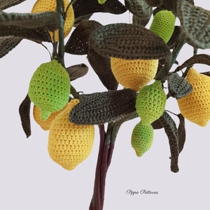 Crochet Lemon Tree Plant Flower Pattern photo tutorial image 2