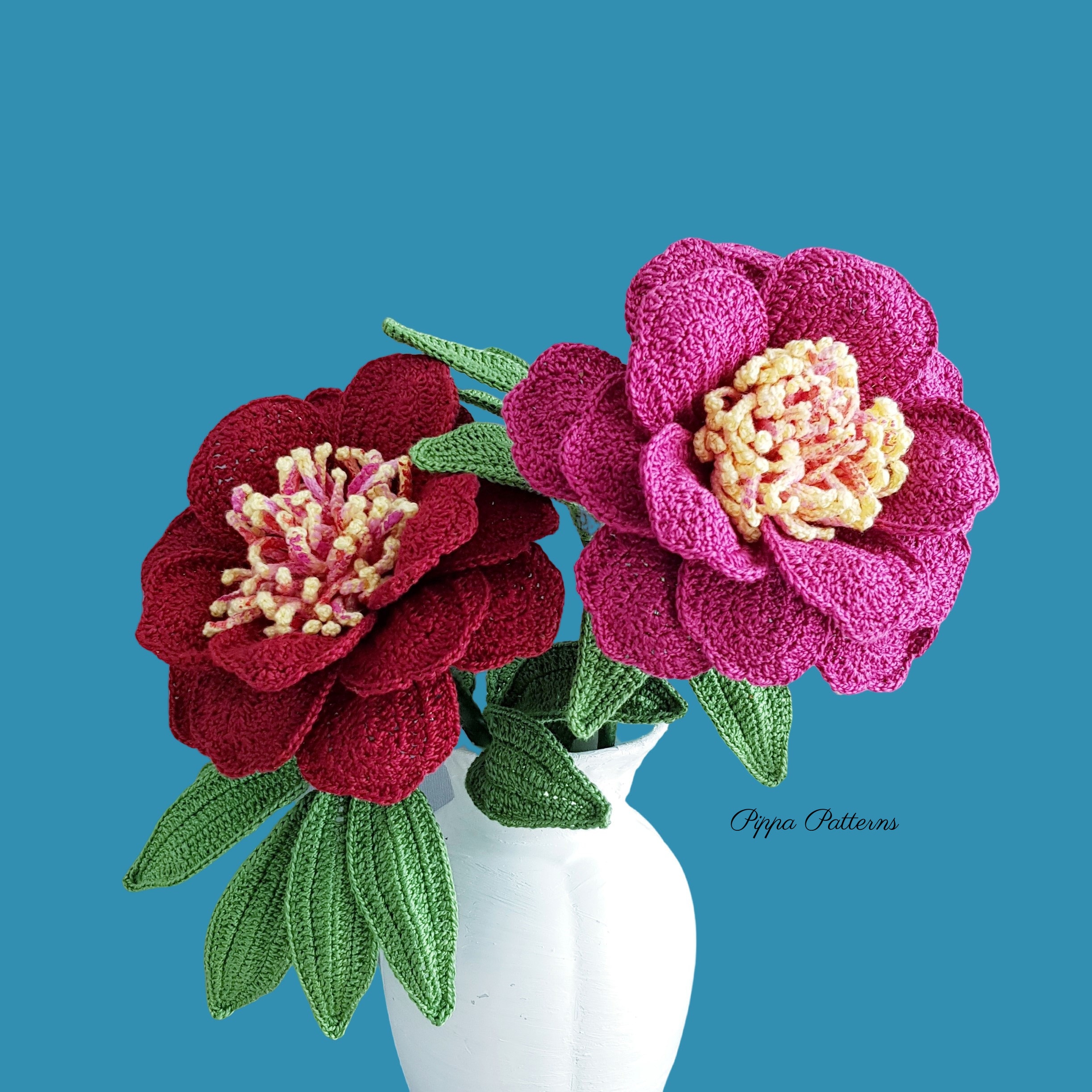 Crochet Peony Flower Pattern – Sword Dance Design (PDF Pattern) - Etsy