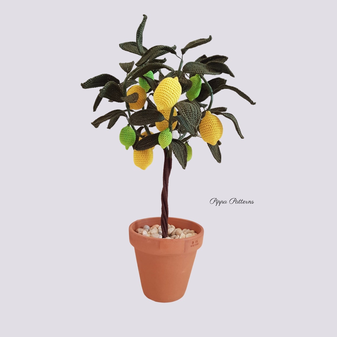 Crochet Lemon Tree Plant Flower Pattern Photo Tutorial Etsy UK