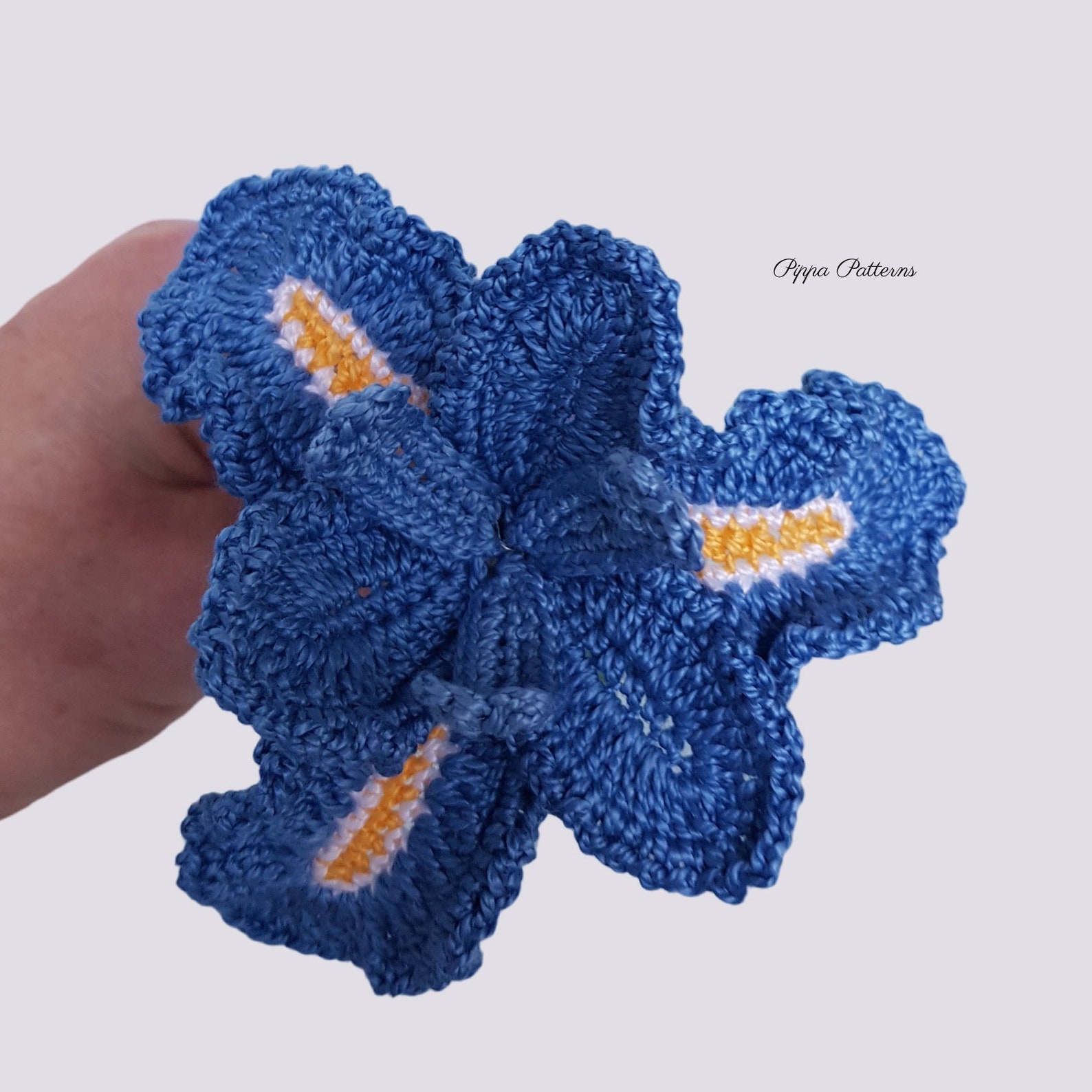 Crochet Iris Flower Pattern Photo Tutorial Crochet Pattern Etsy
