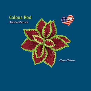 Crochet Coleus Plant Pattern: Photo Tutorial (PDF Pattern)