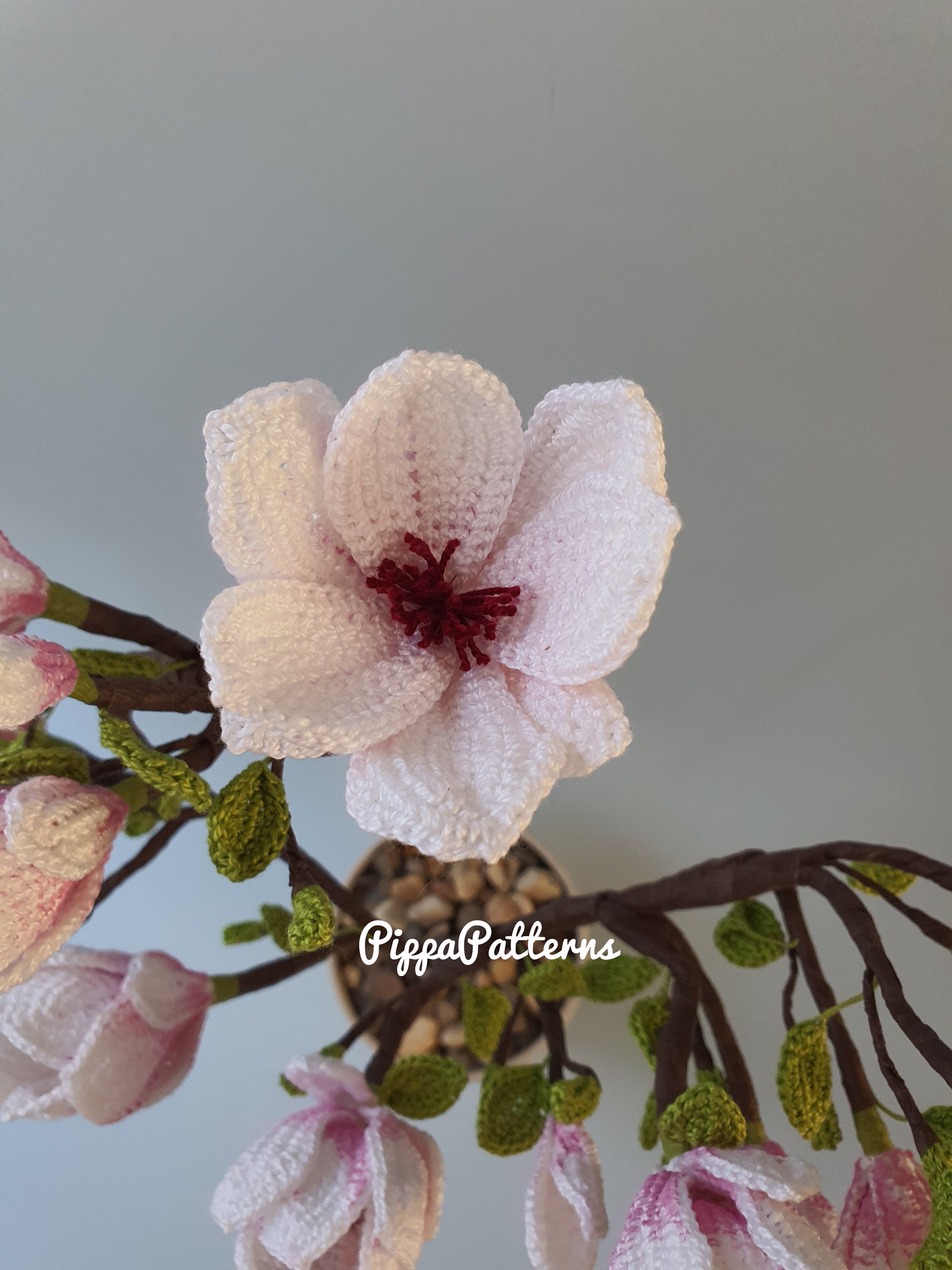 Crochet Magnolia Pattern Crochet Flower Pattern photo Etsy