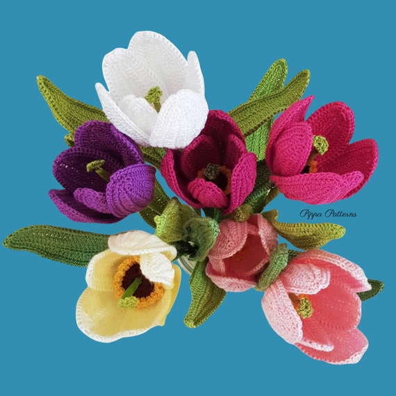 Crochet Tulip Flowers 🌷 - Friendly Tutorial for Beginners