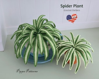 Crochet Spider Plant Pattern: Photo Tutorial (PDF Download)