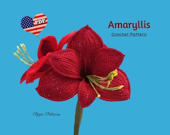 Amaryllis Crochet Pattern  Photo tutorial