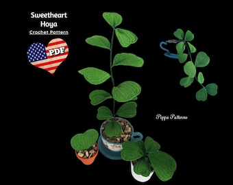 Sweetheart Hoya Crochet Plant Pattern: Photo Tutorial (PDF Pattern)